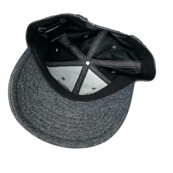 H3 Headwear Grey American Flag Snapback Cap - Picture 7 of 8